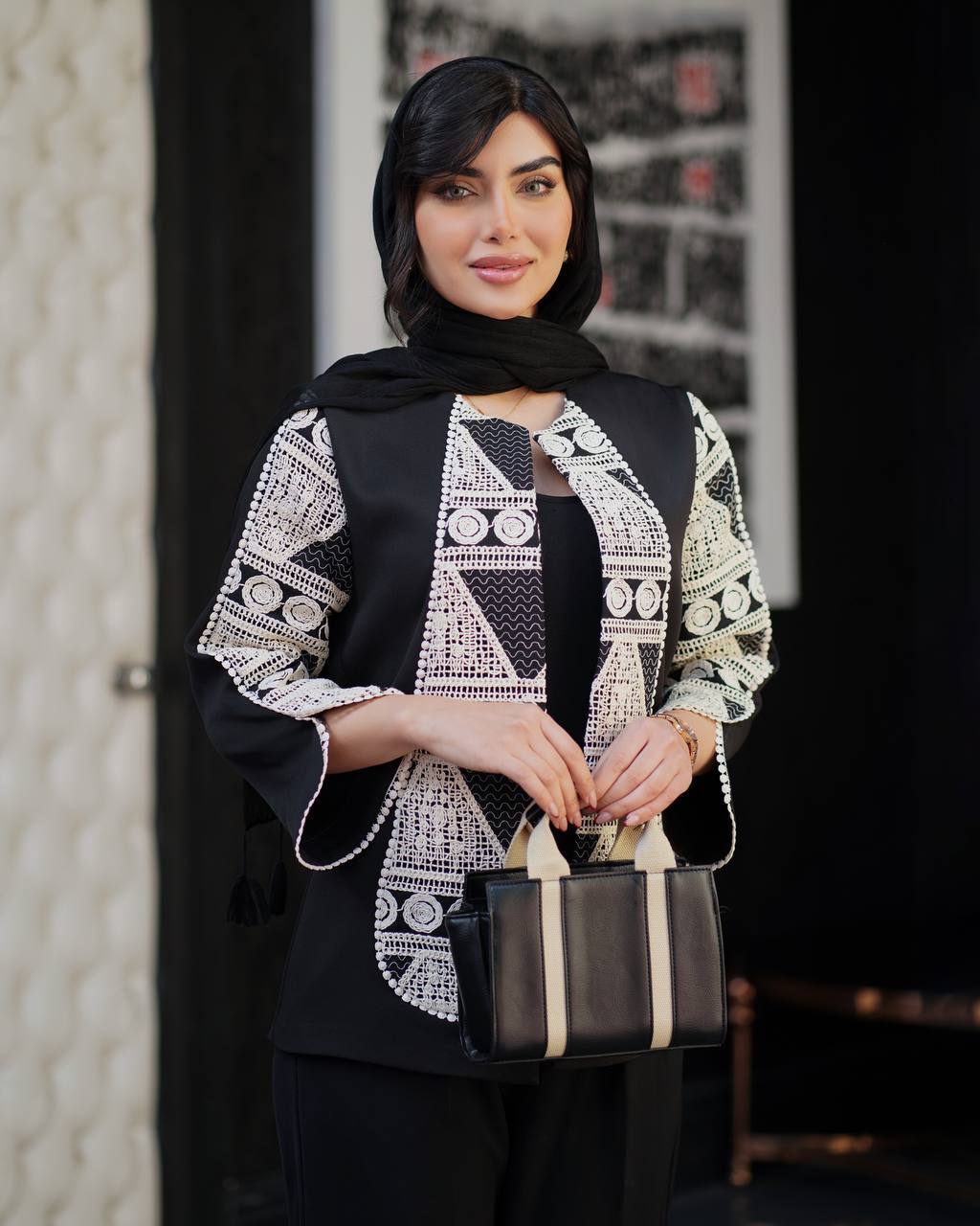 کت مجلسی ترکیبی خامه دوزی