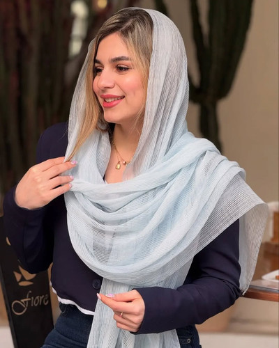 شال زنانه مدل راه راه پارچه وارداتی